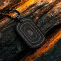 Devotional Ganpati Shlok Tag Pendant With Chain